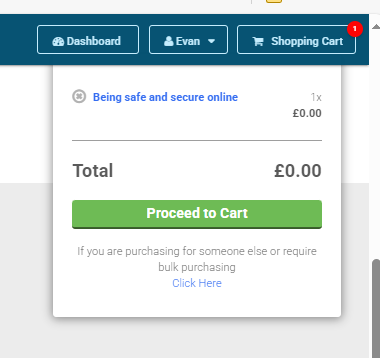 Image of the "Proceed to Cart" button